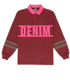 Denim Tears Down By The Tears Rugby Burgundy