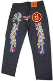 Evisu Embroidered Blue Dragon Father Jeans
