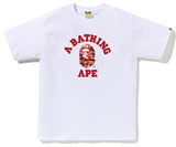 Bape Palm Tree College Tee White