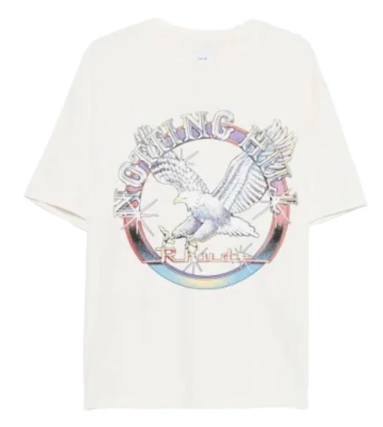 Rhude NOTTING HILL EAGLE TEE VINTAGE WHITE