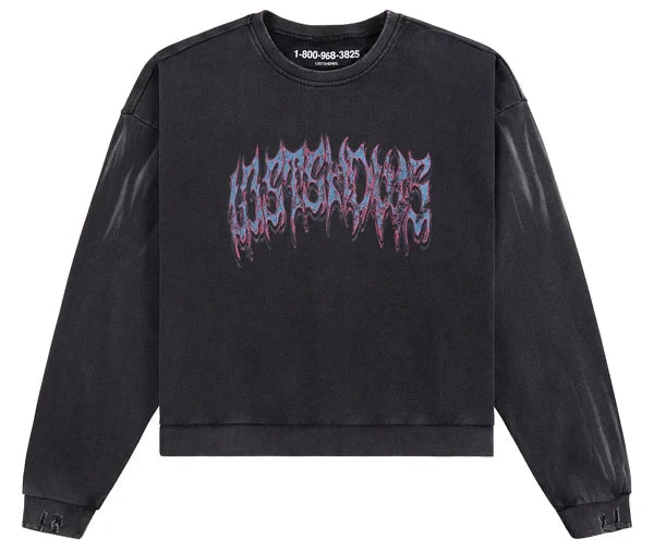 Lost Shdws Vintage Wash Sweatshirt Black