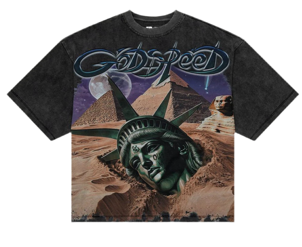 Godspeed Mother Cairo T-Shirt Grey Wash