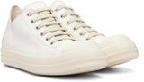 Rick Owens DRKSHDW Low Sneaks Milk White