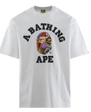 Bape College Relaxed Tee White