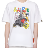 White 'AAPER' Graphic-Print
Short Sleeve T-shirt