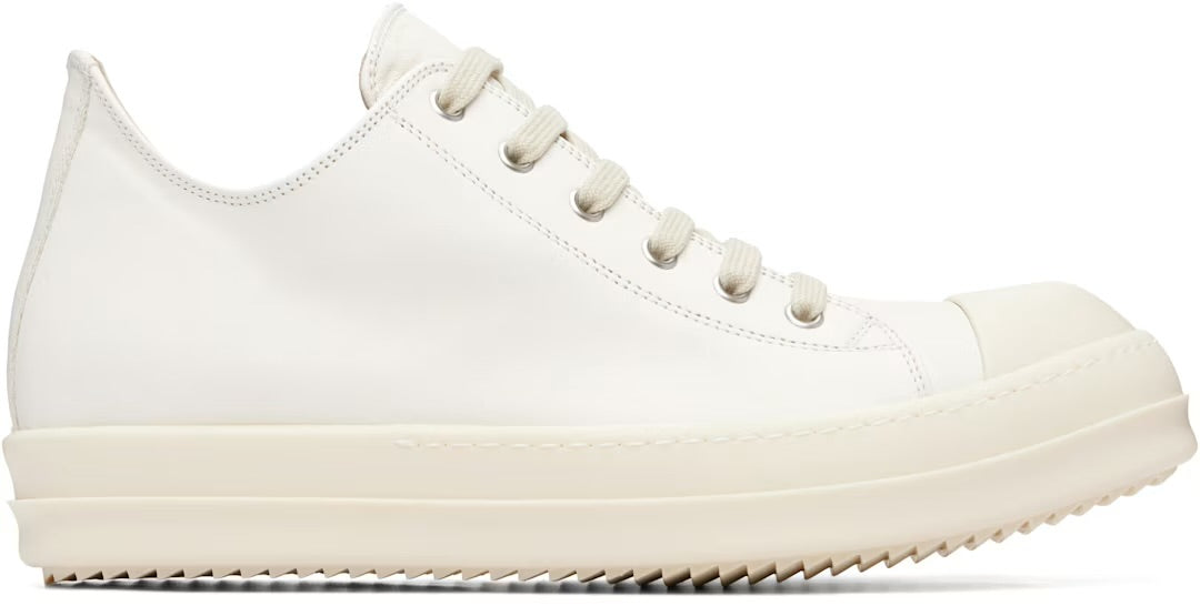 Rick Owens DRKSHDW Low Sneaks Milk White