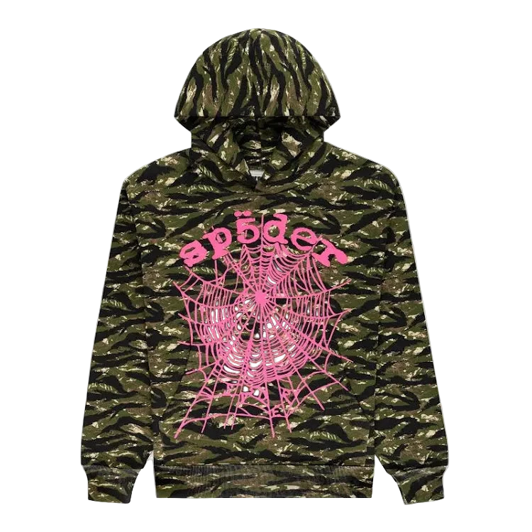 Sp5der OG Web V2 Tiger Camo Hoodie