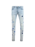 Amiri Bandana Star Jean Light Indigo