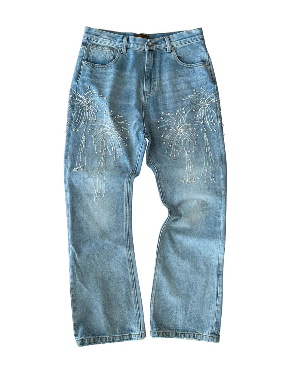 Birth Of Royal Child Fireworks Wash Jeans