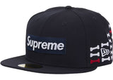 Supreme Bones Box Logo New Era Navy