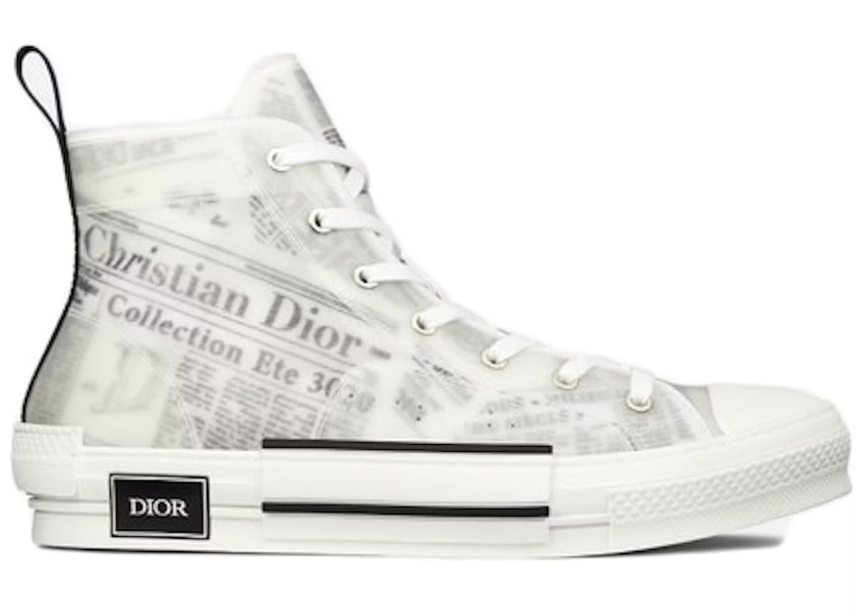 Dior B23 High Top Daniel Arsham Newspaper Men Used