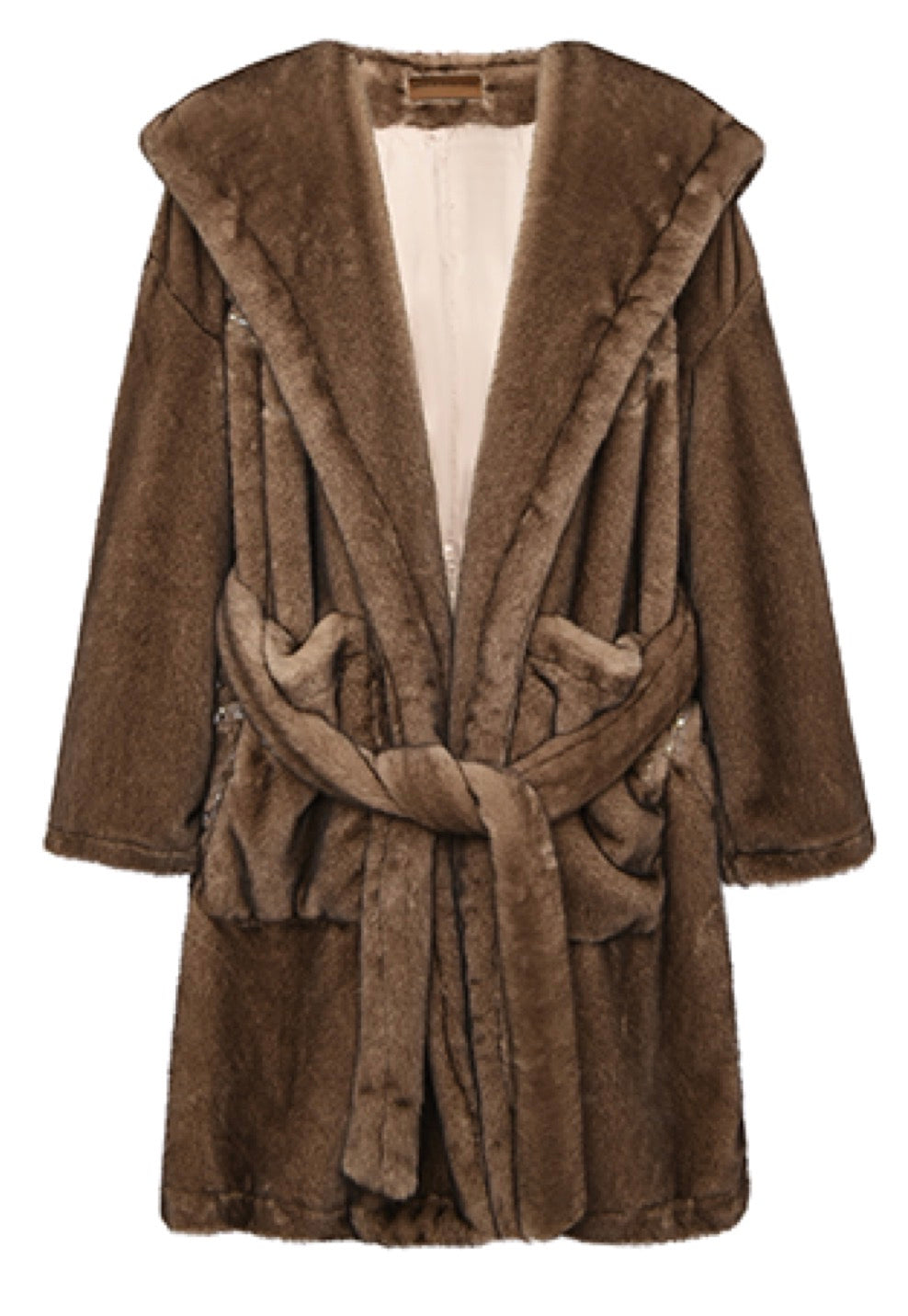 Birth Of Royal Child Robe Brown Fur Coat