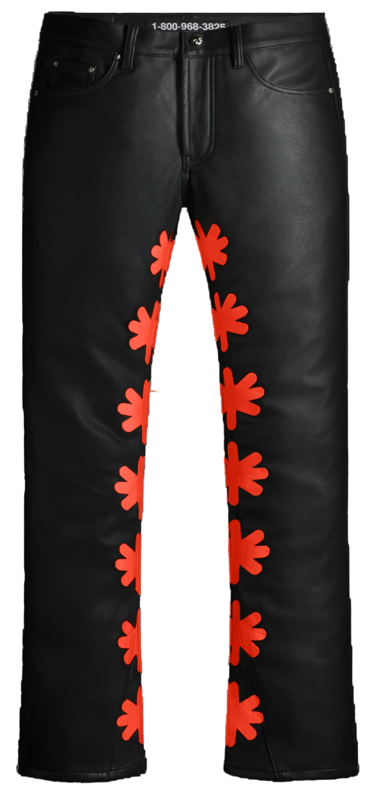 Lost Shdws Leather Jeans Red