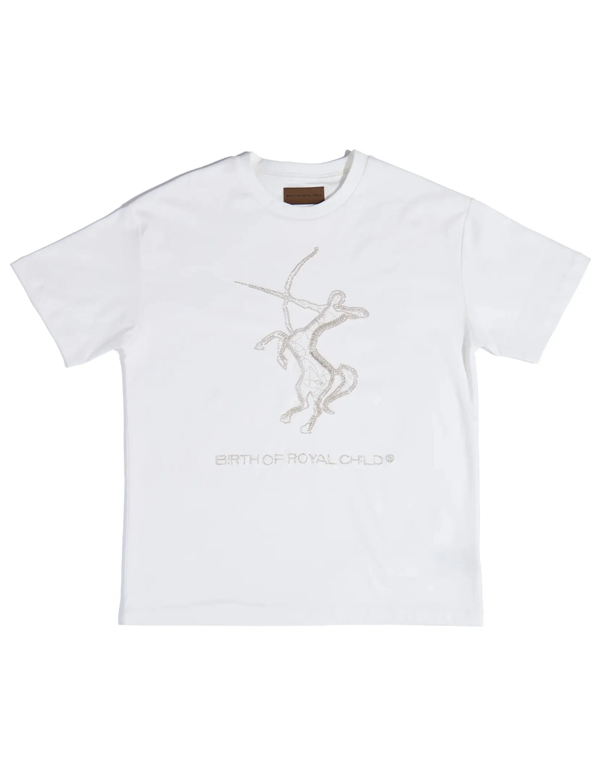 Birth Of Royal Child Zodiac Tee: Sagatarius White