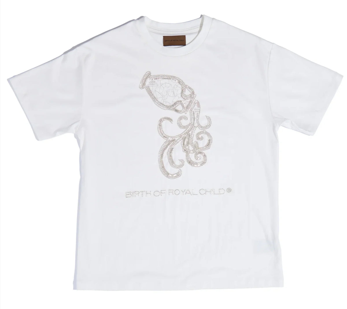 Birth Of Royal Child Zodiac Tee: Aquarius White