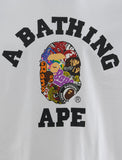 Bape College Relaxed Tee White