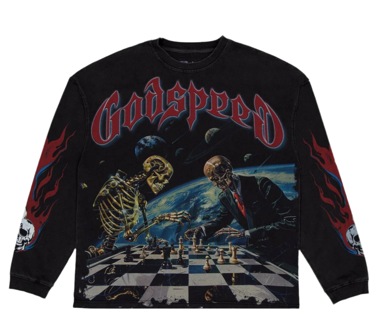Godspeed Black Checkmate Long Sleeve Tee
