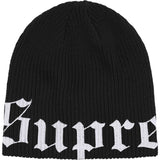 Supreme Old English Print Beanie Black