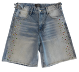 HMDD BLUE H-STAR CRYSTAL JORTS