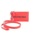 Balenciaga Leather Graphic Print Wristlet