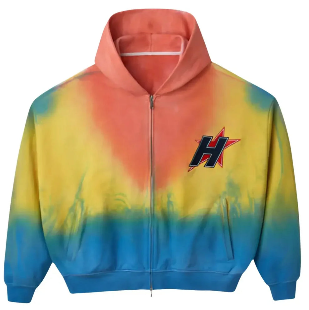 HAPPY MEMORIES DON'T DIE HMDD 'WHAT THE H-STAR' ZIP UP HOODIE