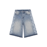 Bravest Studios Blue Tribal Jorts