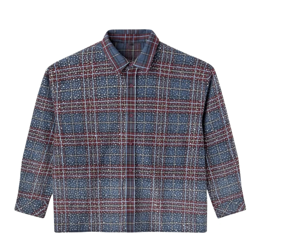 HAPPY MEMORIES DON'T DIE HMDD 'DISCO' CROPPED FLANNEL