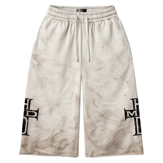 HMDD Holy Cross 3/4 Mud Shorts White