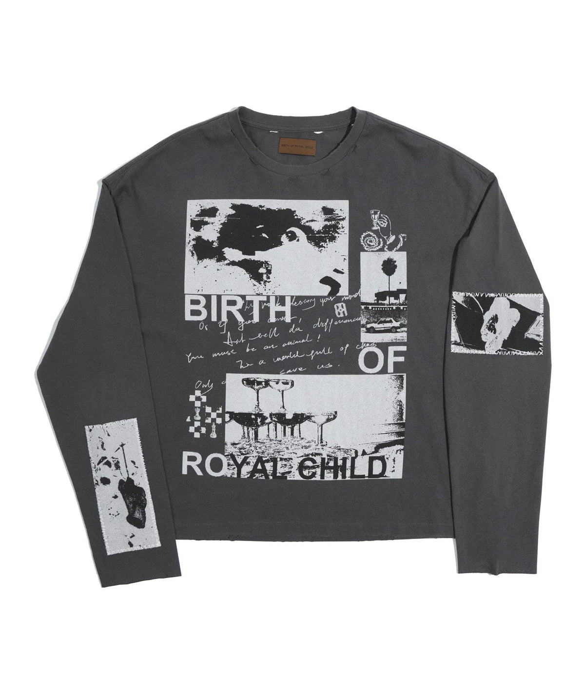 Birth Of Royal Child 90s Hollywood LS Tee Black