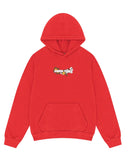 Denim Tears Red Embroidered Logo Hoodie