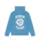 Denim Tears University Zip Hoodie Light Blue