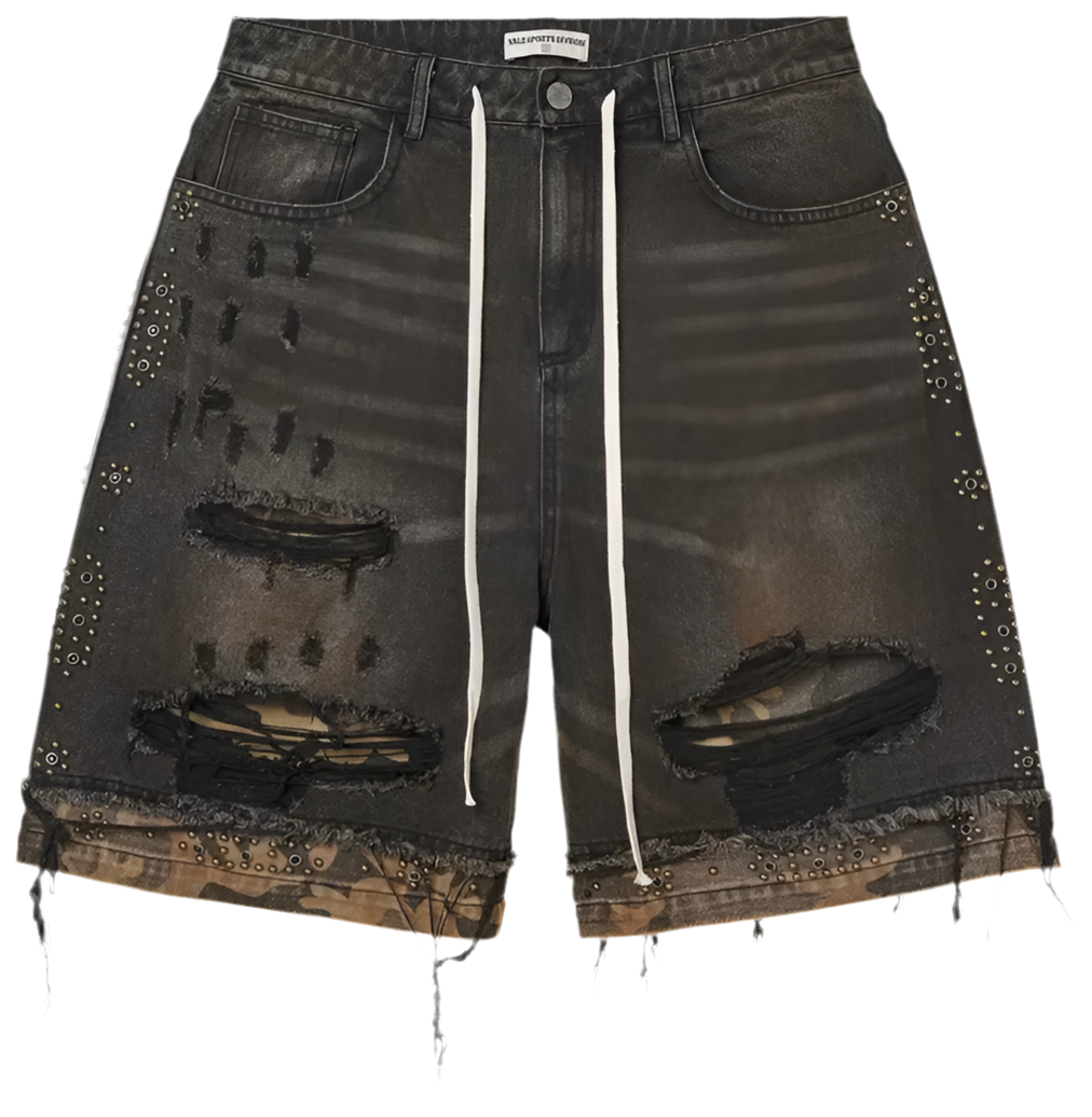 Vale Black Double Jorts