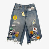 Campaign Triple-Wide Long Denim Short