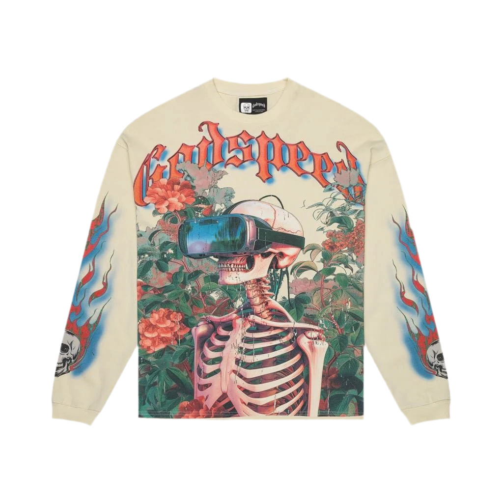Godspeed Bone Vision Flowers Long Sleeve Tee