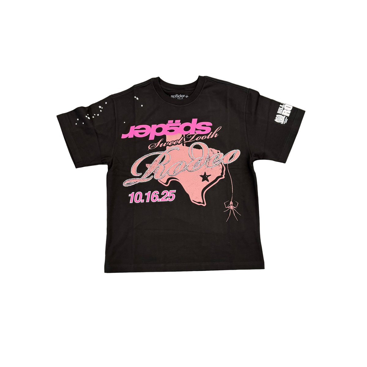 Sp5der TX5 TEXAS TEE(BLK/PNK)