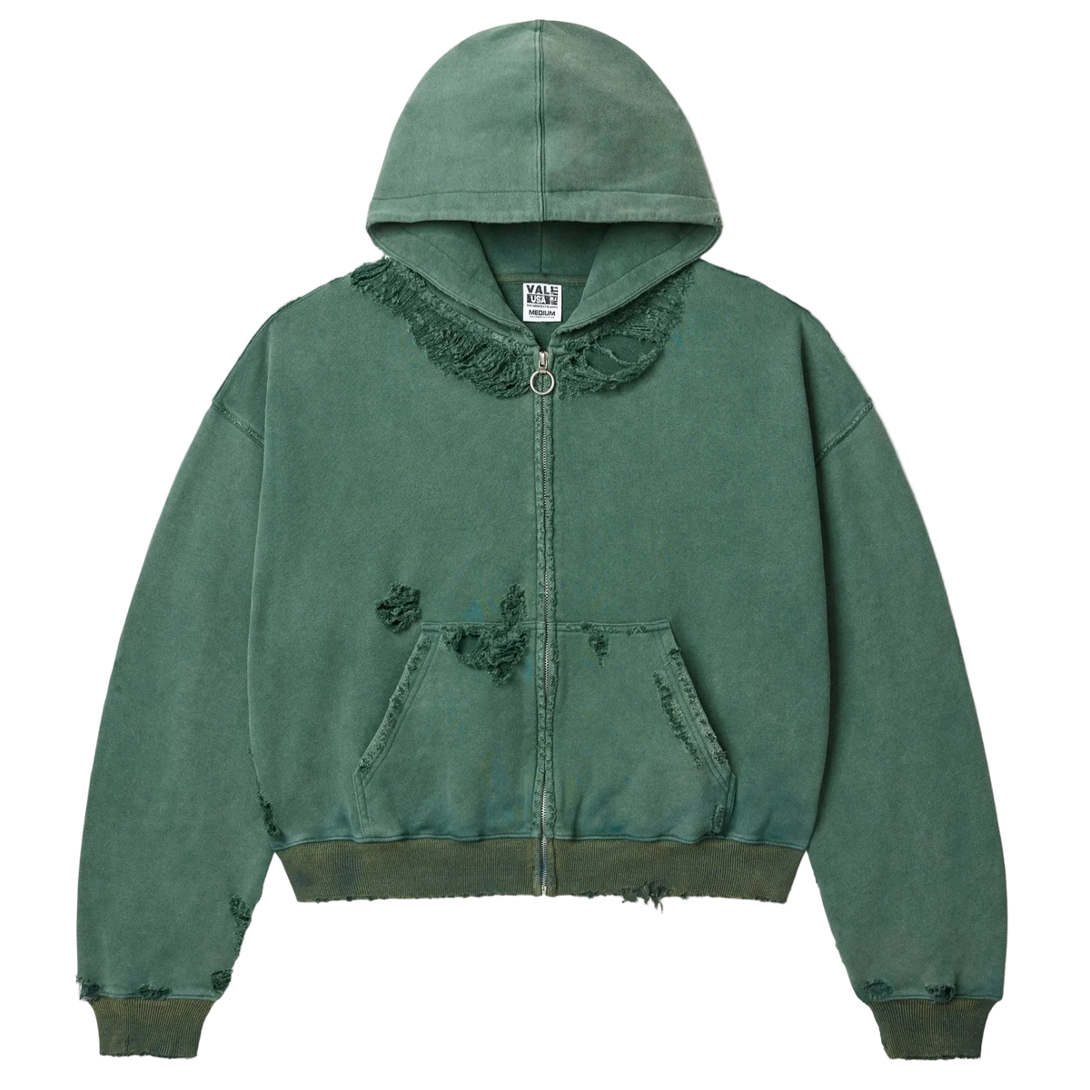 Vale Forever Pine Destroyer Zip Up Hoodie