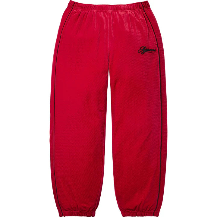 Supreme Velour Mesh Track Pant Red