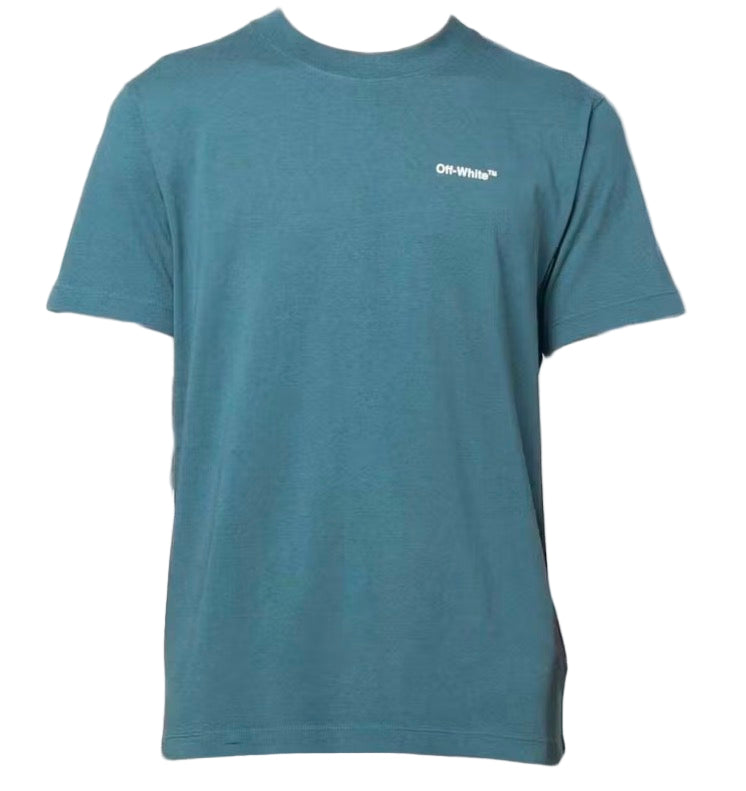 OFF-WHITE Chain Arrow Tee Duck Green