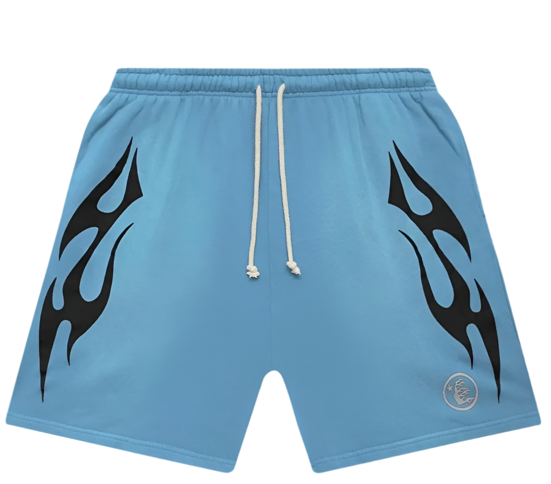 Hellstar shorts Baby Blue/Black