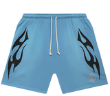 Hellstar shorts Baby Blue/Black