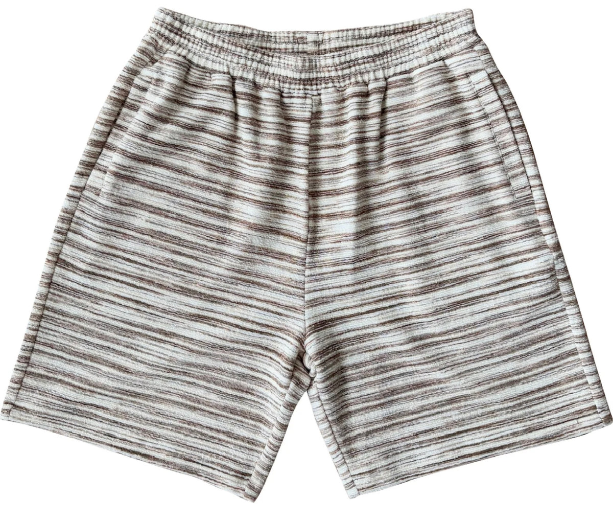 Birth Of Royal Child Striped Knit shorts White