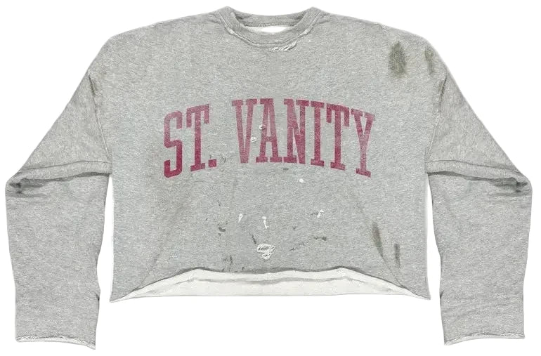 Saint Vanity Sun Devil Grey Crewneck