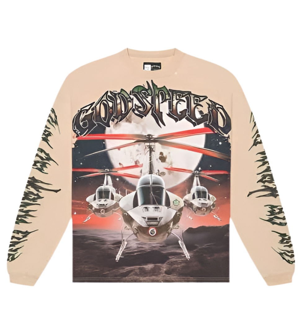 Godspeed Air Strike Thermal Long Sleeve Tee Shirt Cream