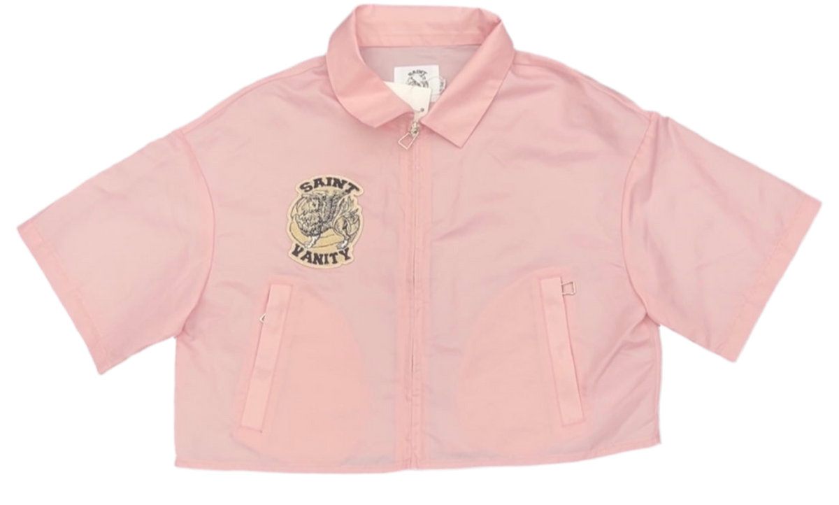 Saint vanity Pink Crop Zip Up