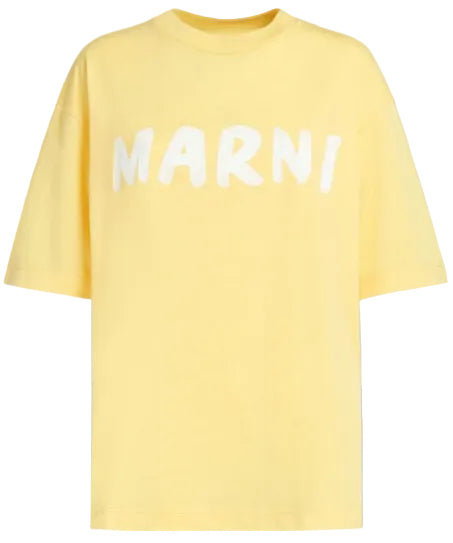 Marni Yellow Organic Cotton T-Shirt