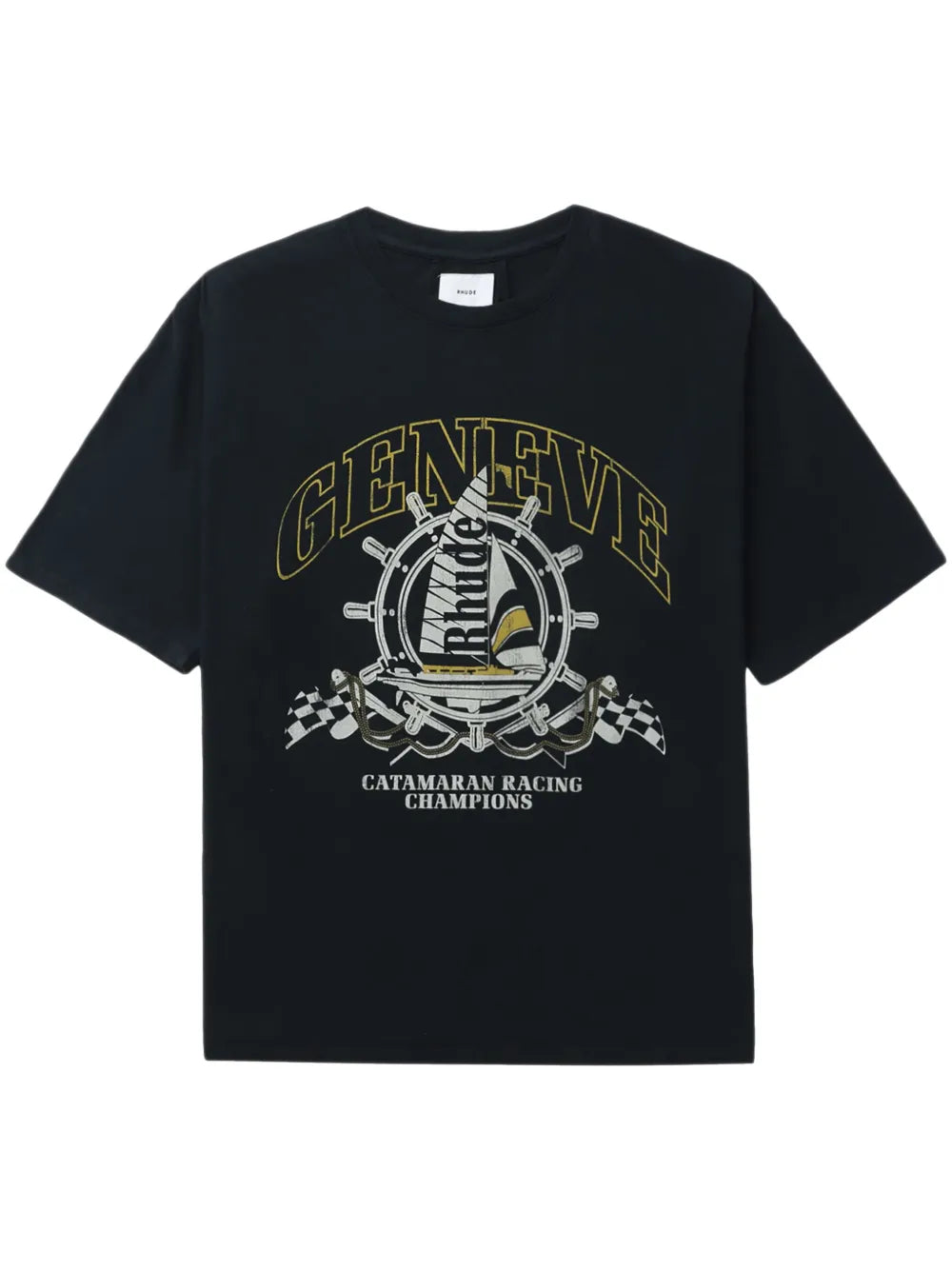 Rhude Geneve Catamaran Tee Black
