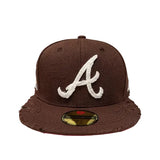 Times2Vintage Distressed I Love ATL - Brown Fitted
