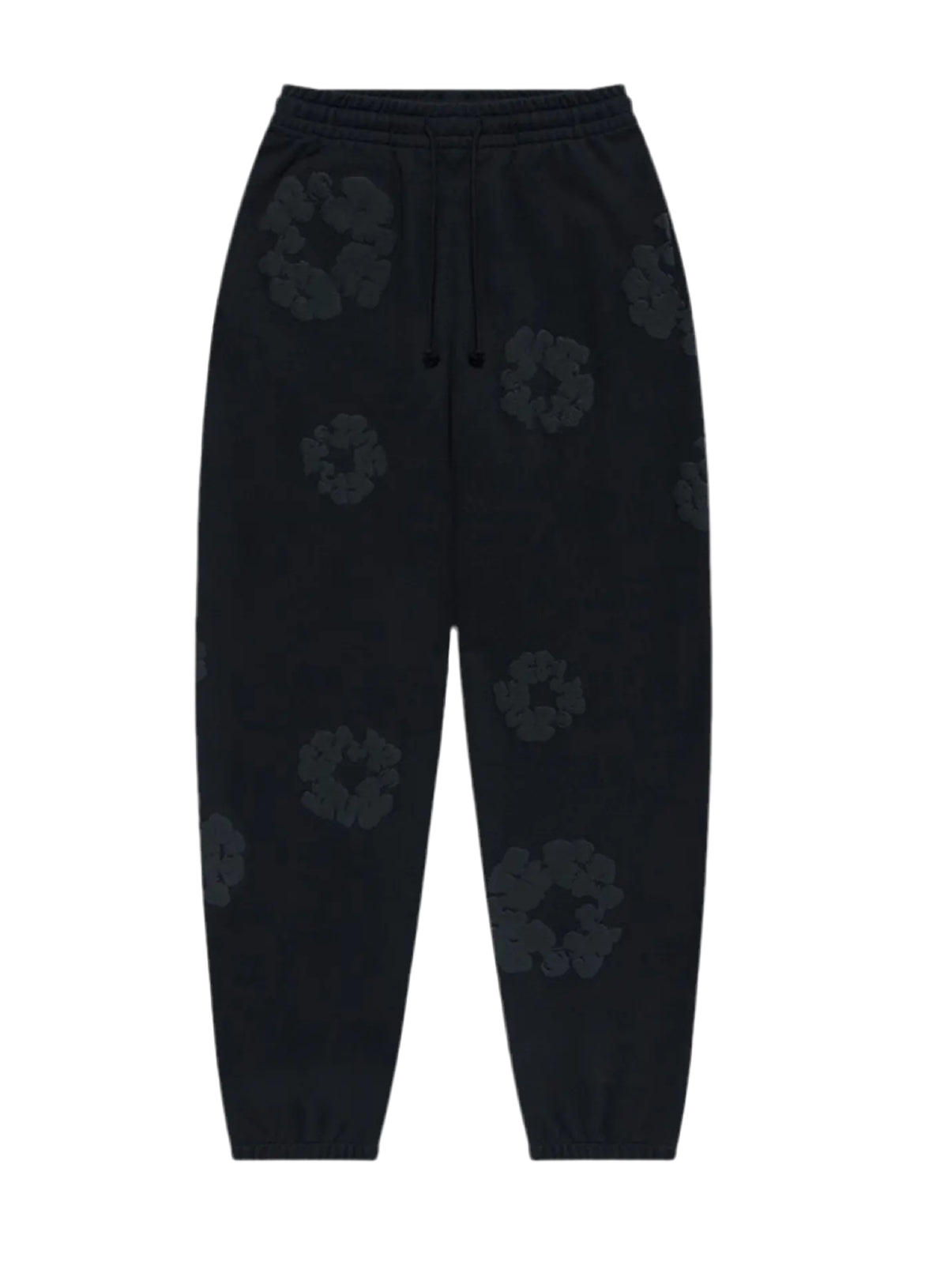 Denim Tears Cotton Wreath Sweatpants 'Black Monochrome'