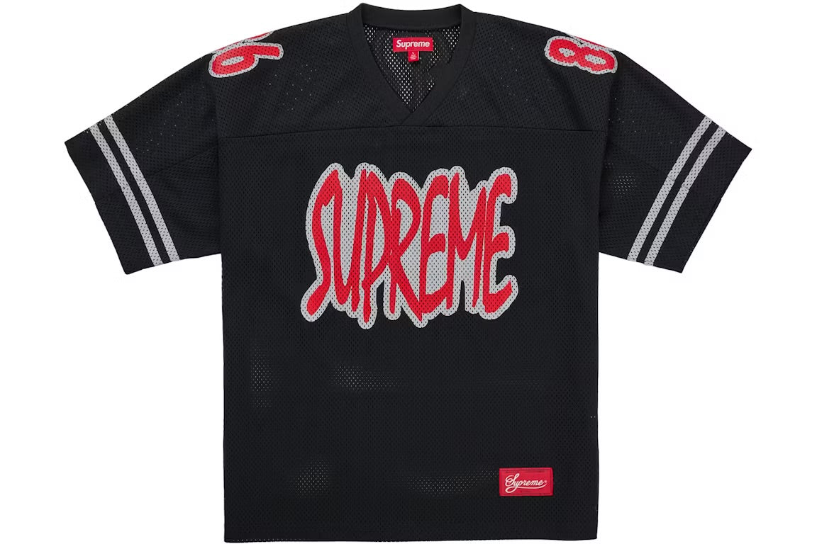 Supreme Reflective Football Jersey Black