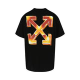 Off White Gold Metal Arrow Tee Shirt Black